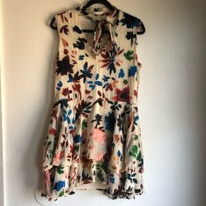 Alice + Olivia Multicolor Floral Long Sleeve Dress